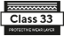 Classe 33 camada protetora